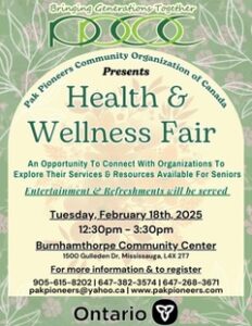 Pak Pioneers Health & Wellness Fair