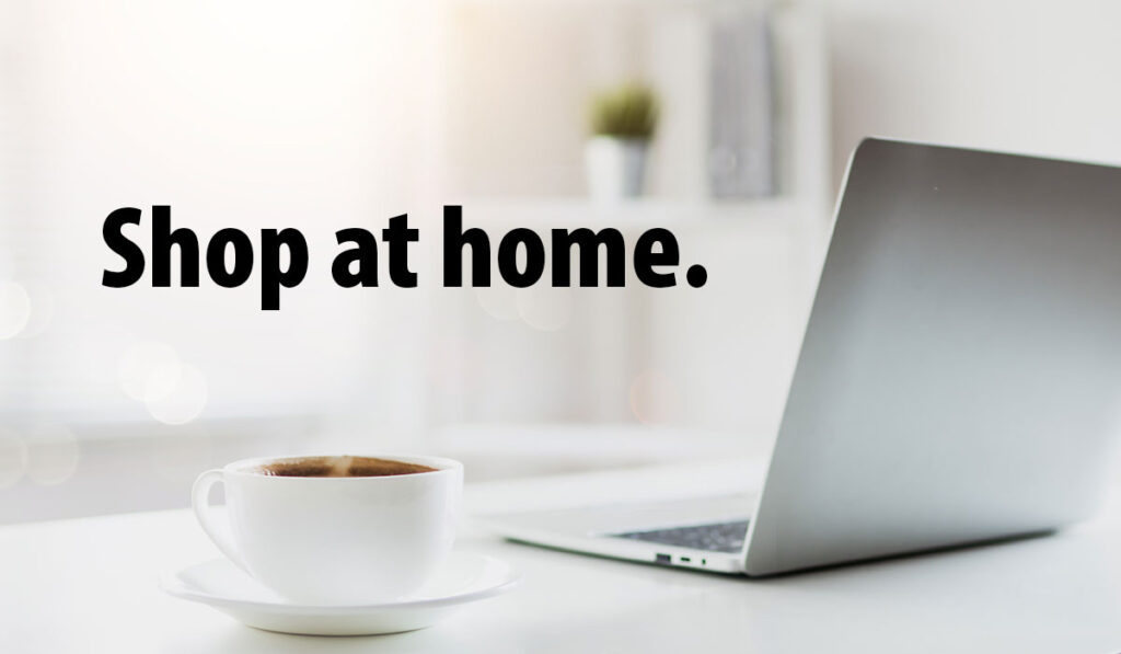 computer with shop at home